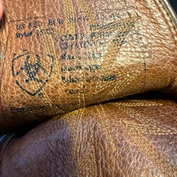 Ariar Brown Leather Jaripeo Cowboy Boots US size 8.5 uk size 6 - Picture 6 of 7